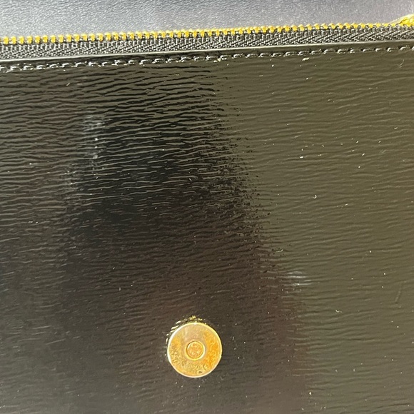 TORY BURCH Patent Leather Wallet On Chain Black - Picture 5 of 9